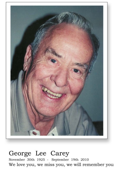 Obituary of George Lee Carey