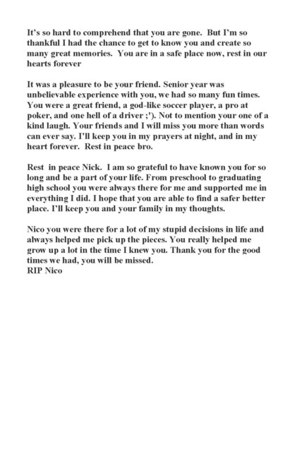 Nicholas Nico Michael Giesler Obituary Austin Tx - 