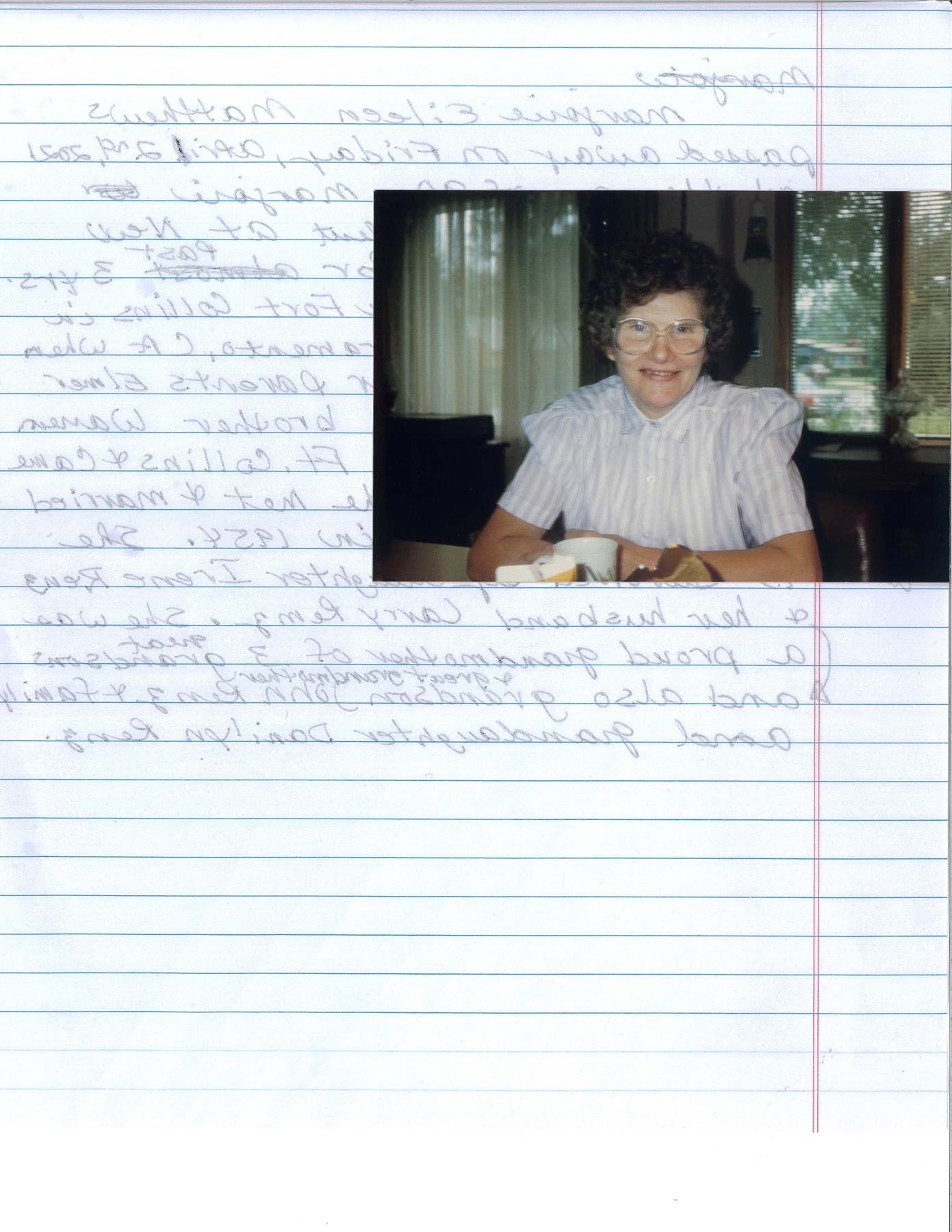 Obituary of Marjorie Eileen Matthews