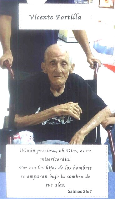 Obituary of Vicente Portilla Hernández