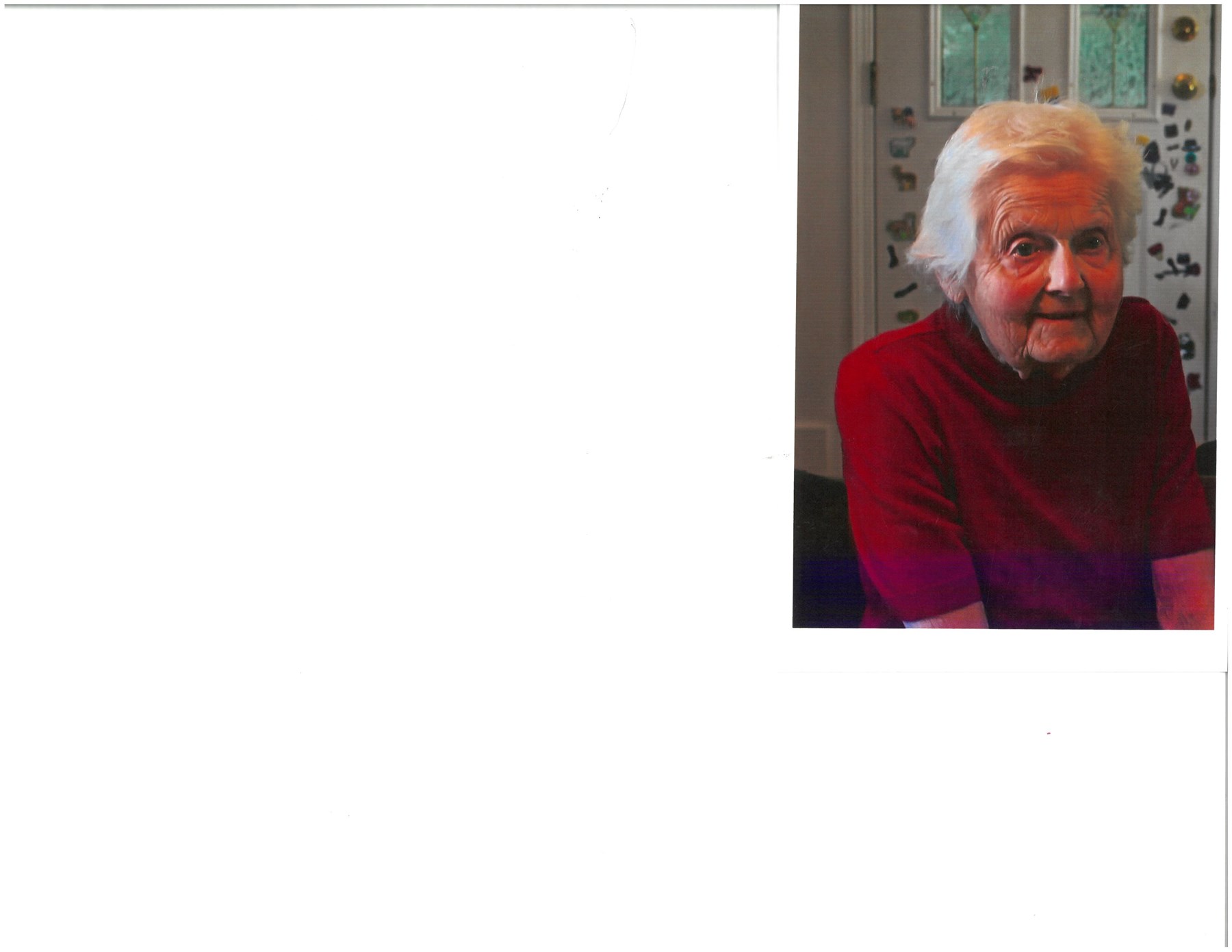 Obituary of Dorothy Watson Hodgetts