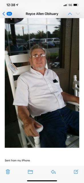 Obituary of Royce Eugene Allen