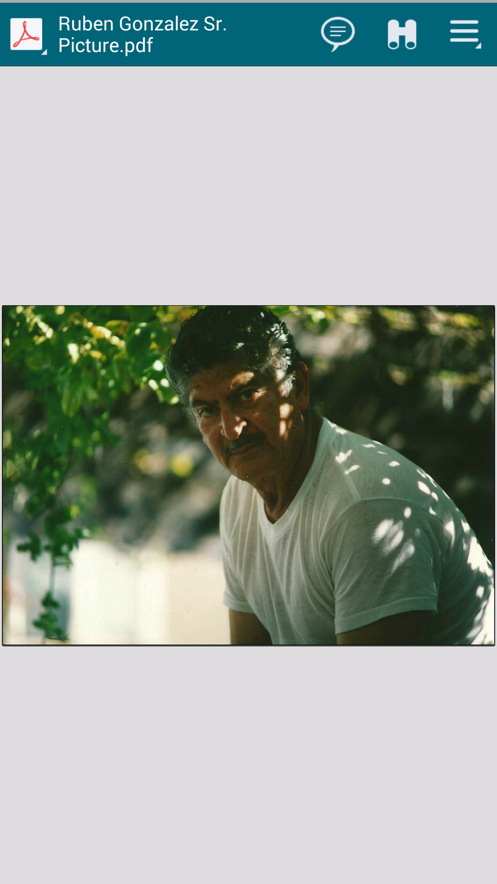 Obituario de Ruben Virgilio Gonzalez