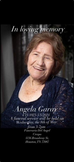 Obituary of Angela Gavaldon Garay
