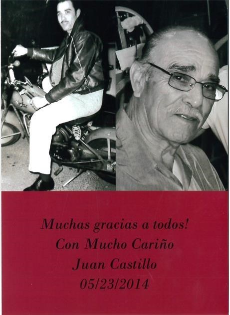 Obituary of Juan M Castillo