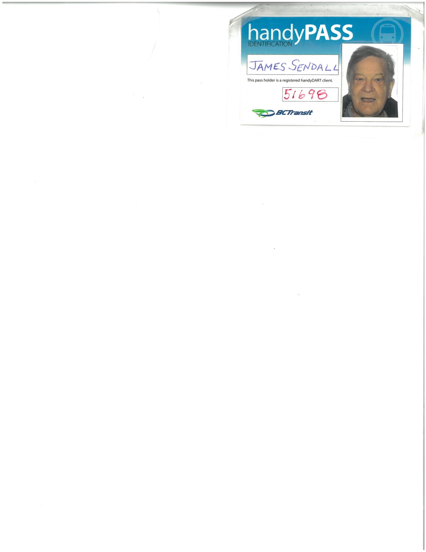 Obituary of James Bruce Sendall