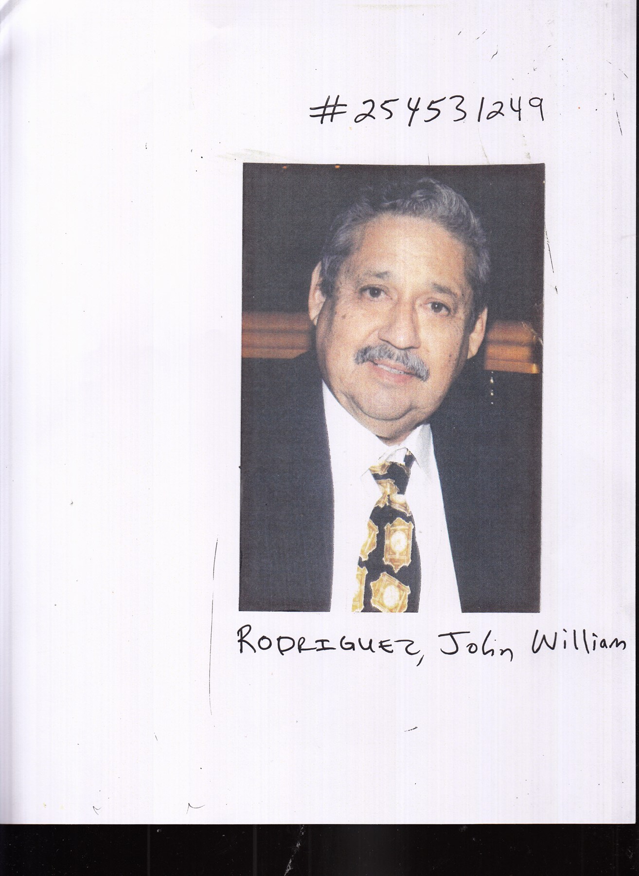 Obituary of John W. Rodriguez