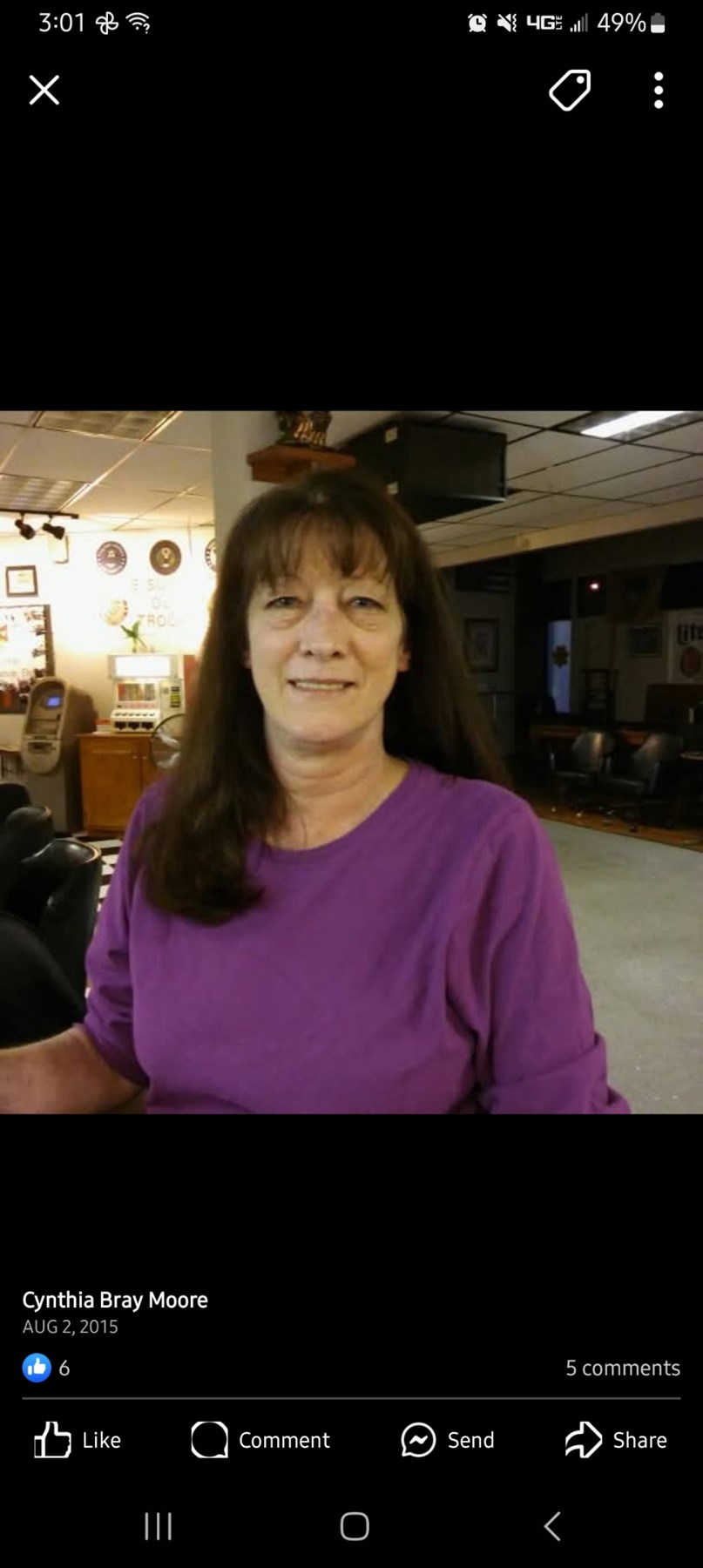 Obituario de Cynthia Lee Bray-Moore