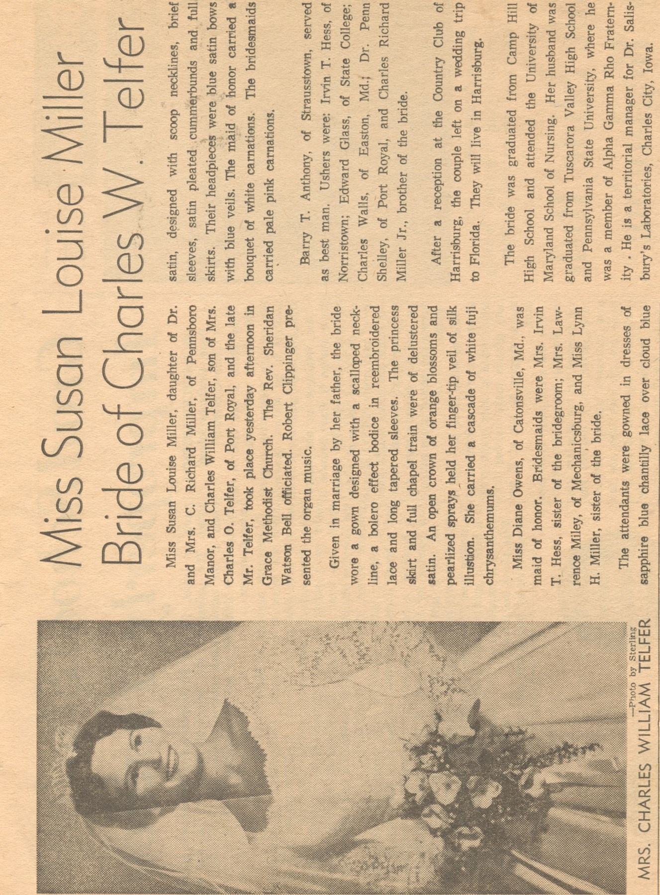 Obituary of Susan Telfer