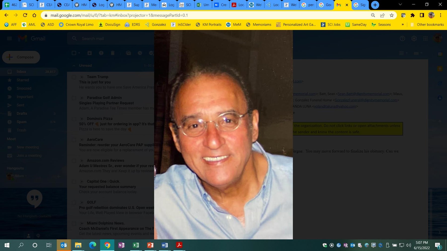 Obituario de Pedro Vergne Almenas