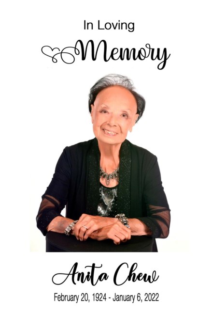 Obituary of Anita Chew