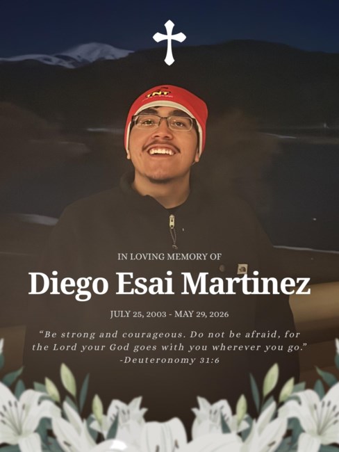 Obituary of Diego Esai Martinez