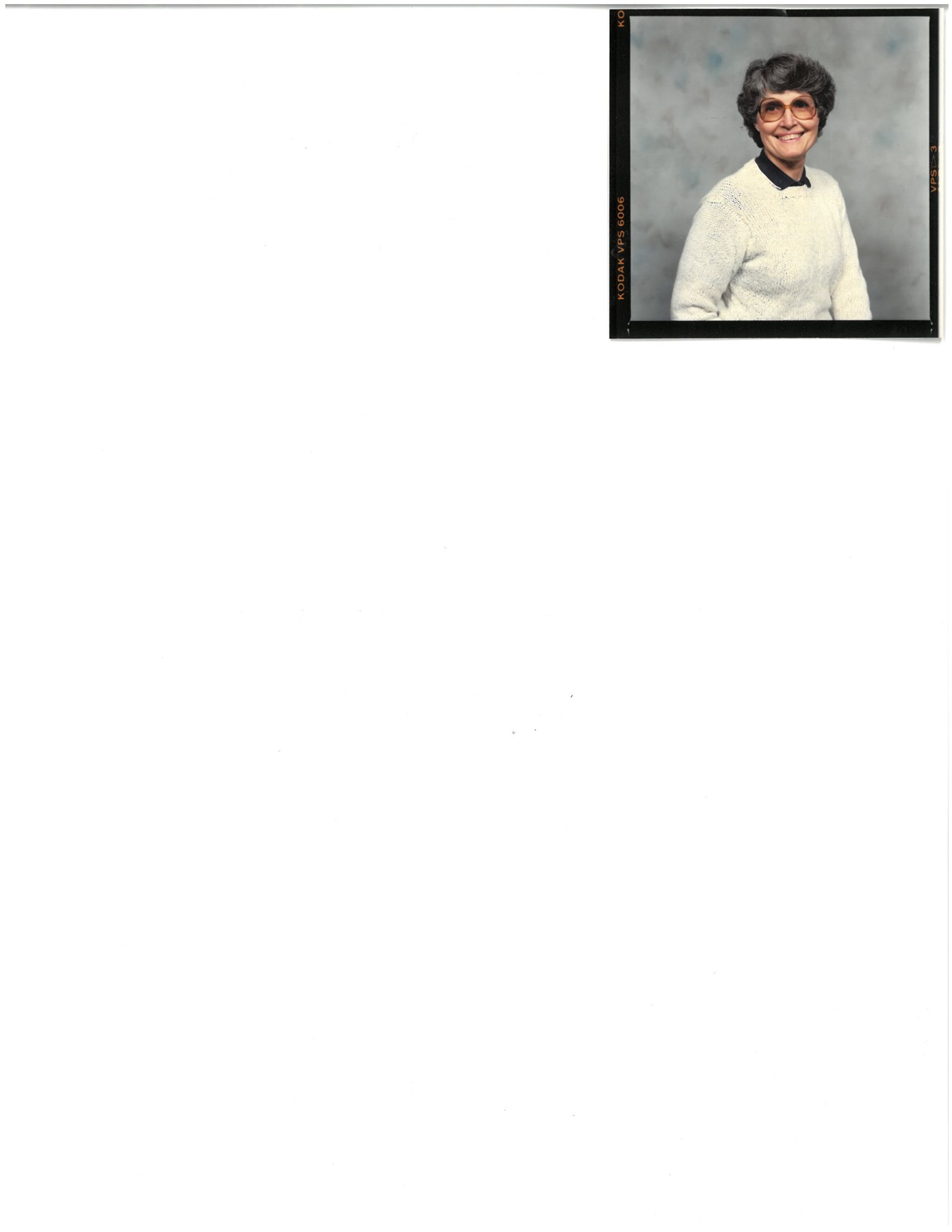 Obituary of Vera Laverne Bennett