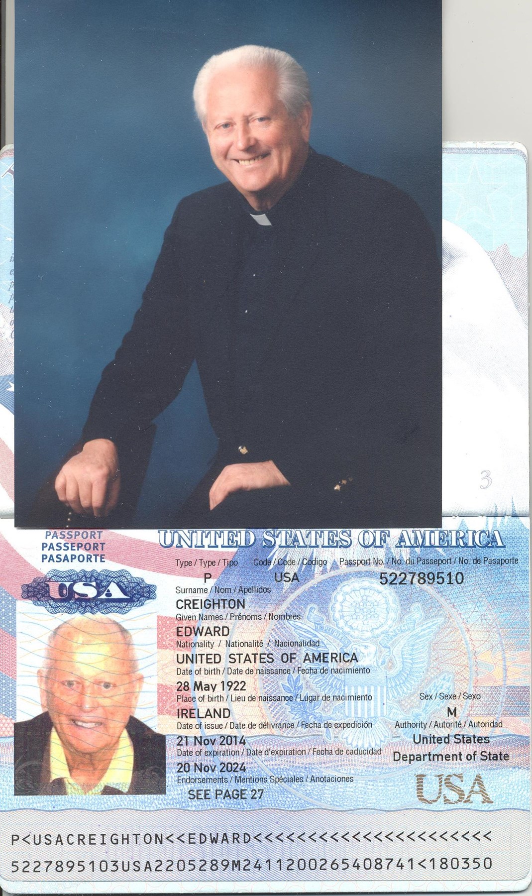 Obituary of Msgr Edward Creighton