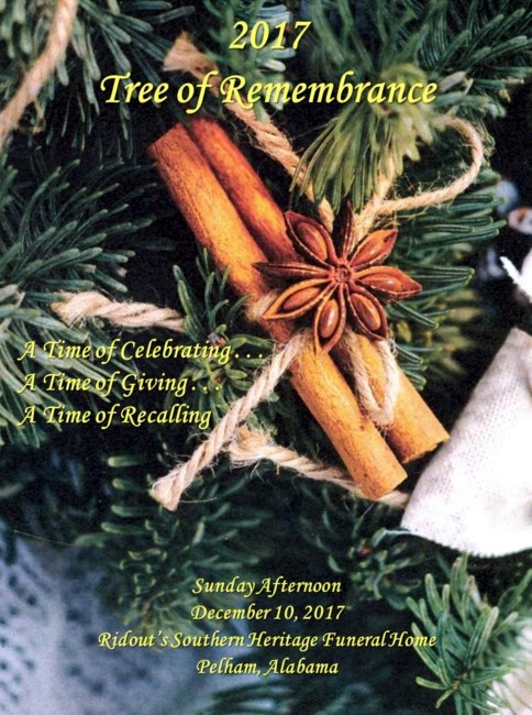 Avis de décès de Tree of Remembrance 2017