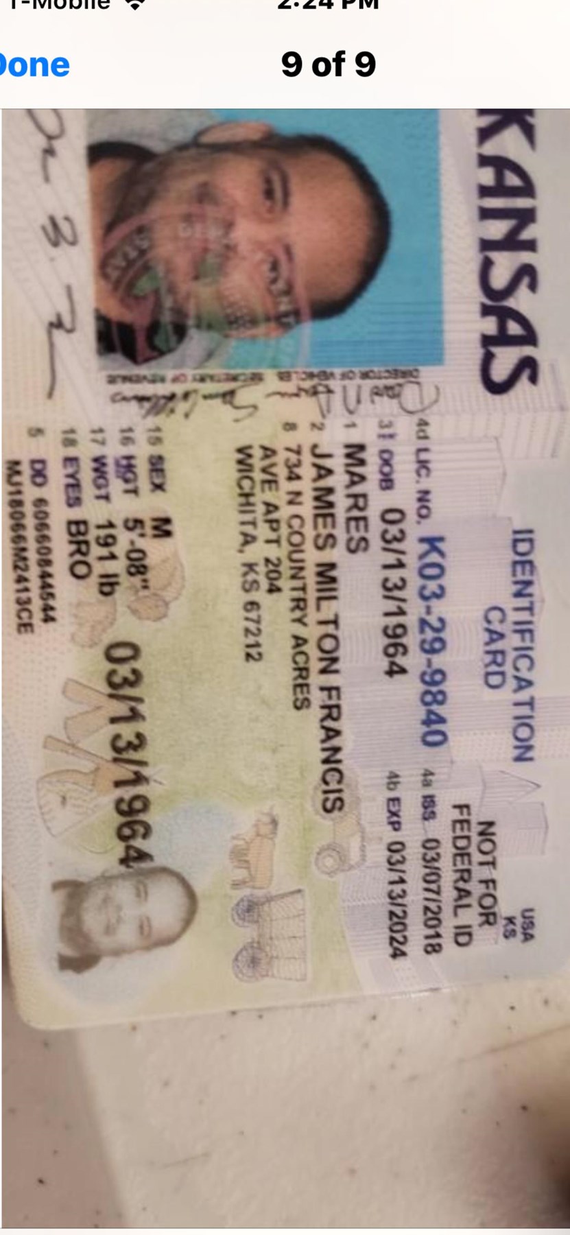 Obituary of James Milton Francis Mares