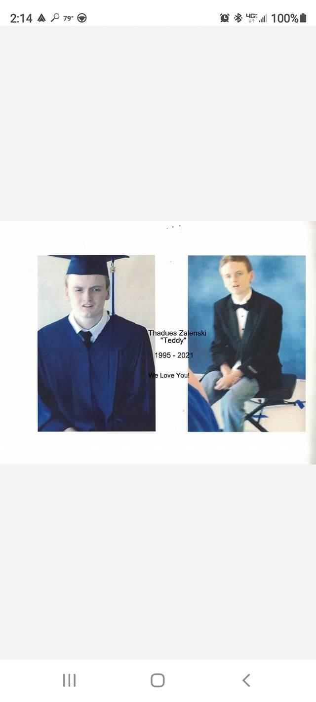 Obituary of Thadeus "Teddy" Jon Zalenski