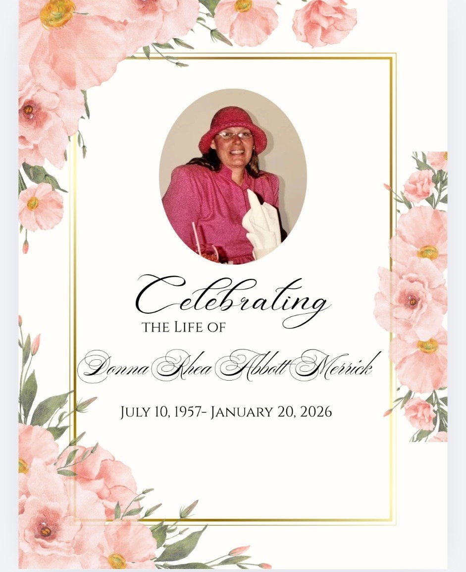 Avis de décès de Donna Rhea Merrick