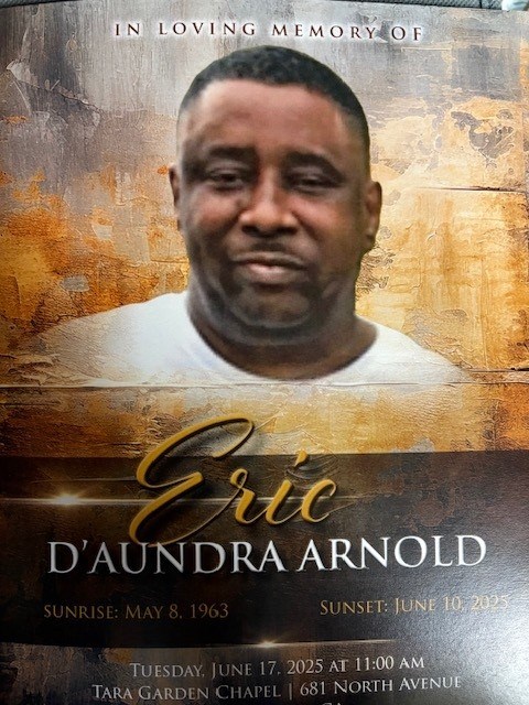 Obituary of Eric D'Aundra Arnold