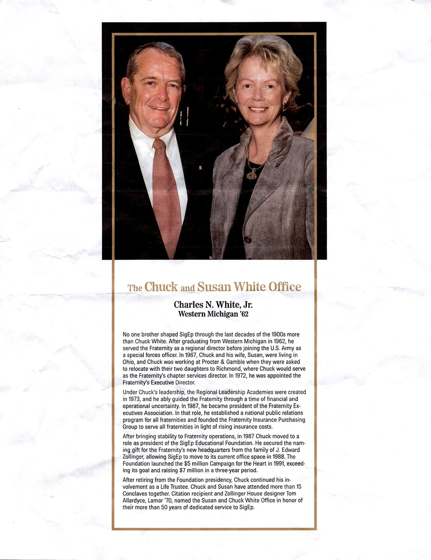 Obituary of Charles Northrup White, Jr.