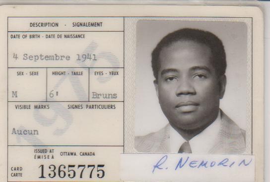 Avis de décès de Raymond Némorin