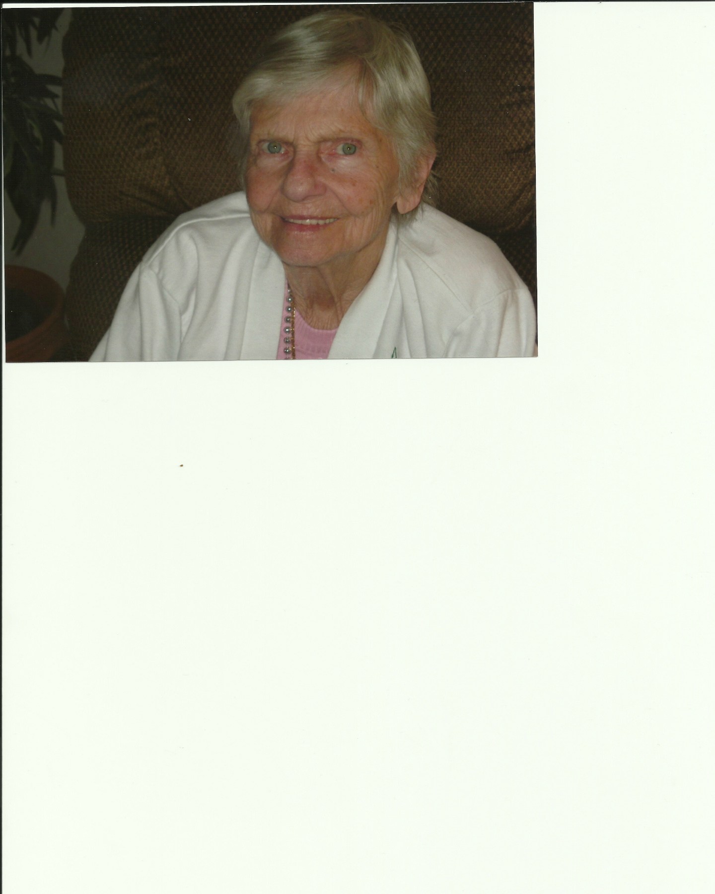 Obituary of Edith Vera Legros