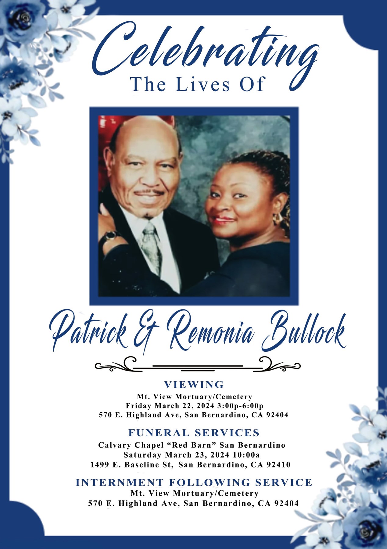 Obituary of Patrick Henry Bullock