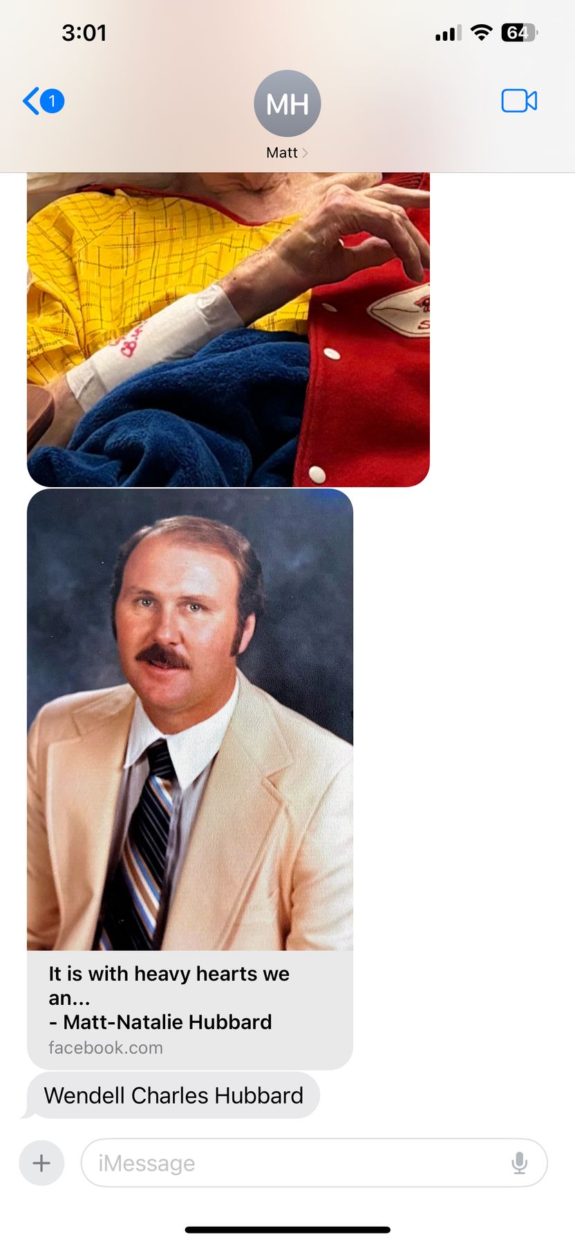 Obituary of Wendell Charles Hubbard