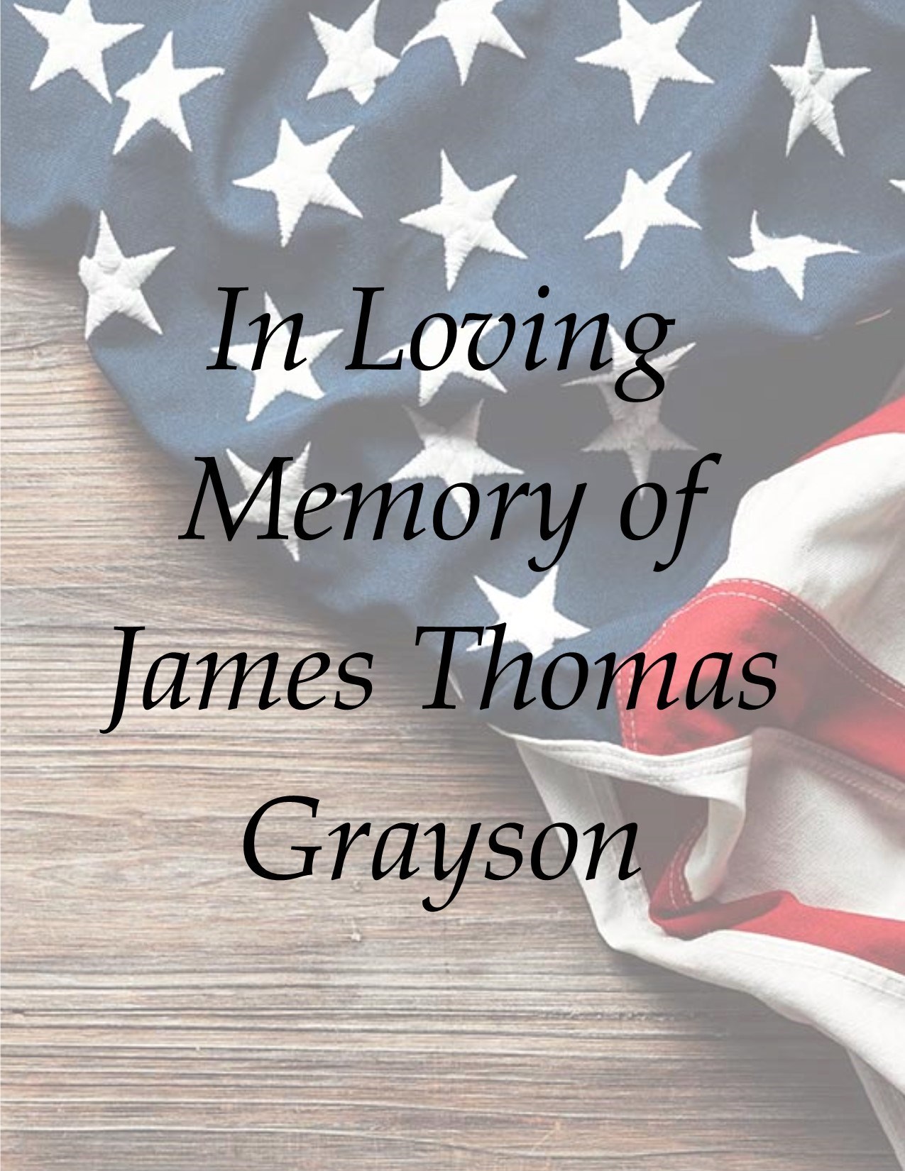 James Thomas Grayson Obituary Fort Worth, TX