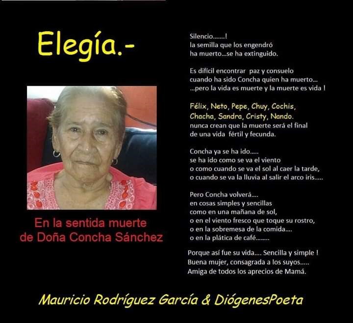 Obituary of Concepcion Zavala