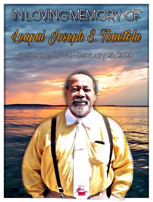 Obituary of Joseph Silailai Toaetolu