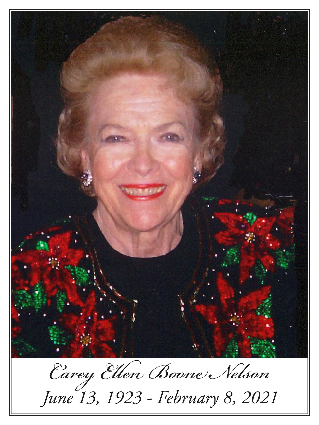 Obituary of Carey Ellen Boone Nelson