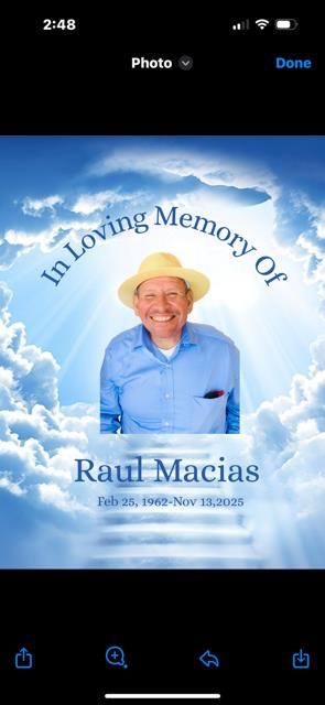 Obituary of Raul Macias