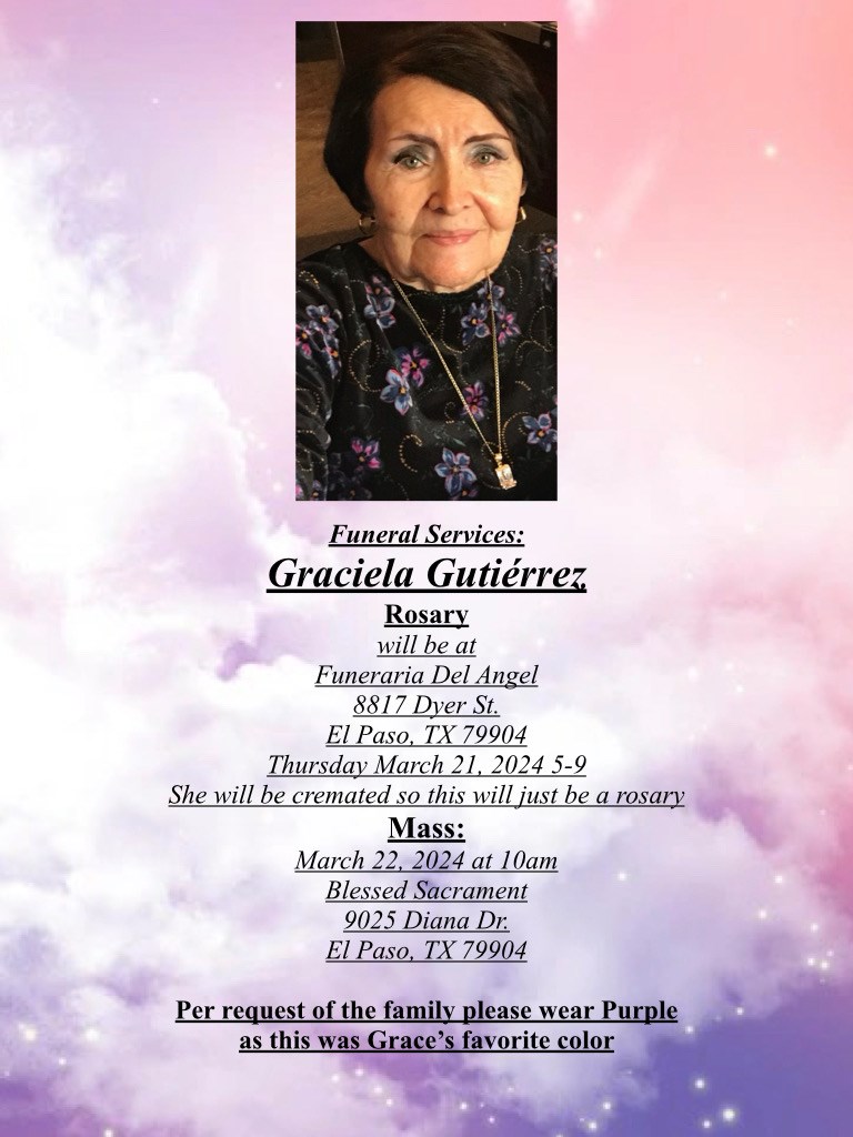 Obituary of Graciela Gutierrez