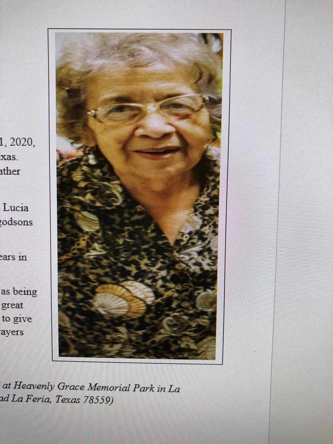 Obituary of Ida L Wolf