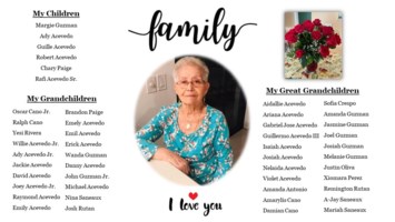 Obituary of Ludovina Lido Mendoza