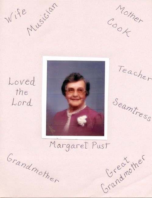 Obituary of Margaret R. Pust