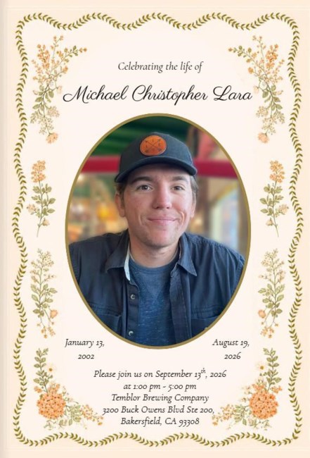 Obituary of Michael Christopher Lara