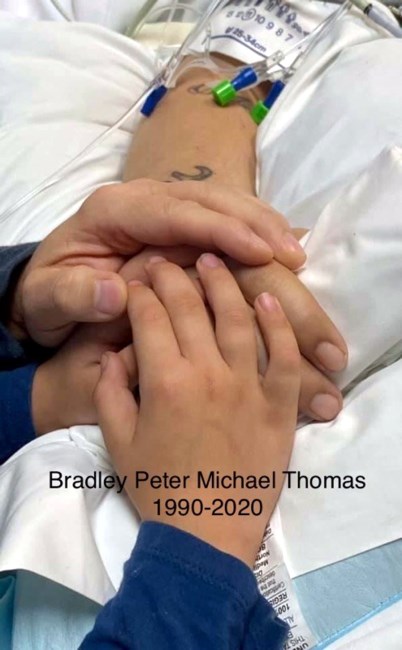 Avis de décès de Bradley Peter Michael Thomas