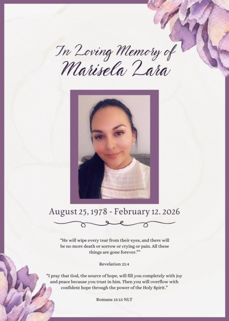 Obituary of Marisela Lara