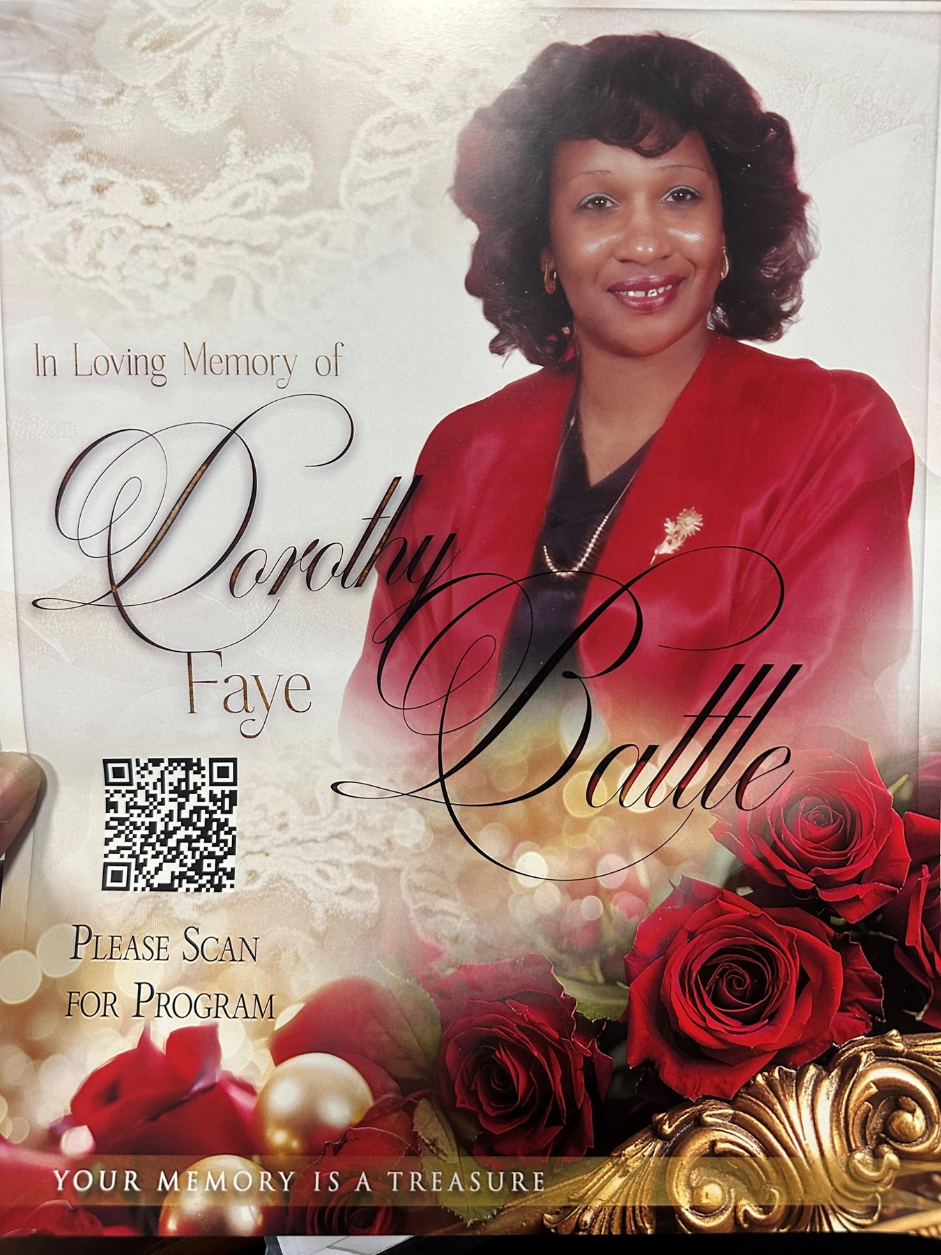 Avis de décès de Dorothy F Battle