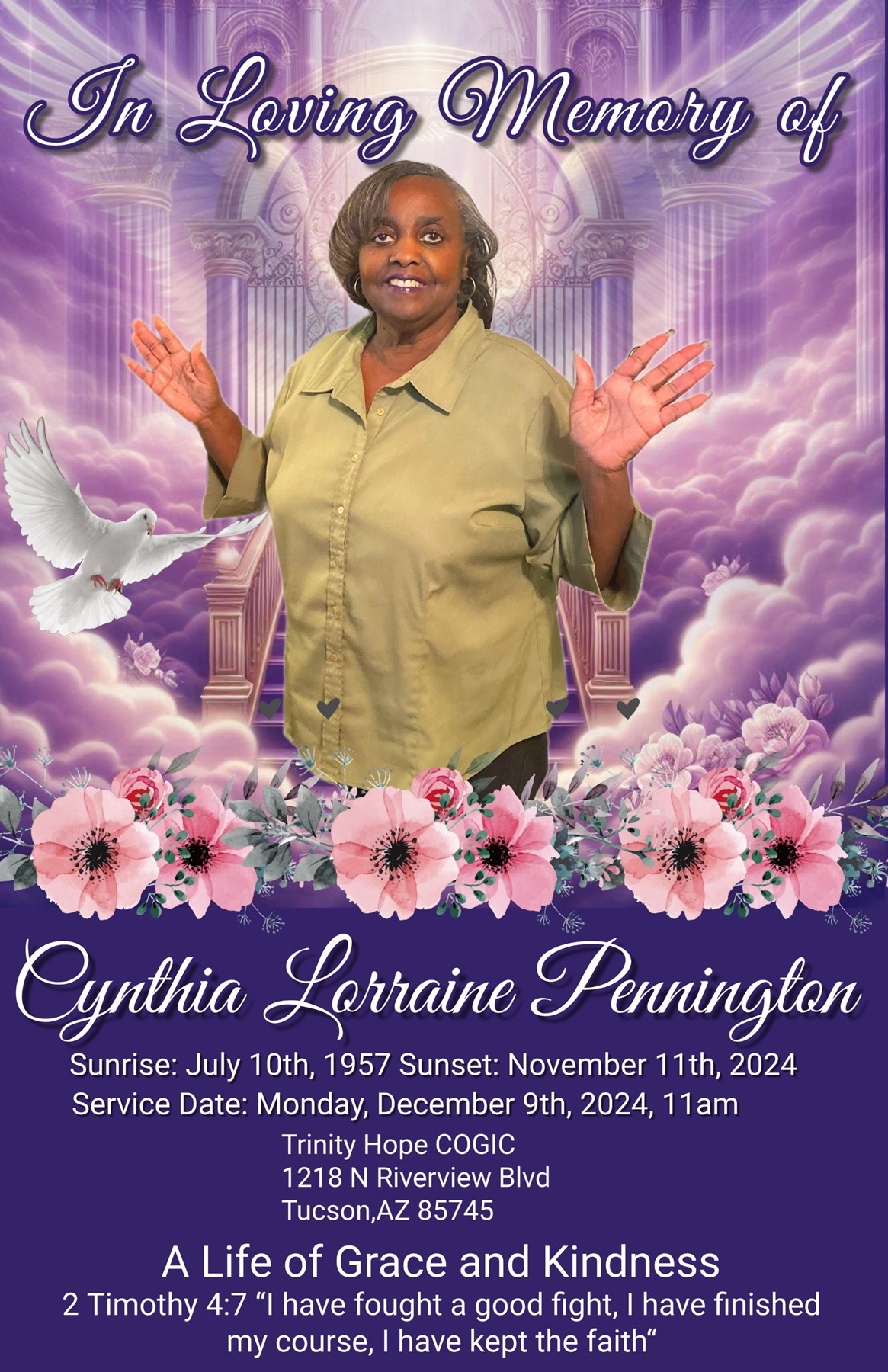 Obituary of Cynthia Lorraine Pennington