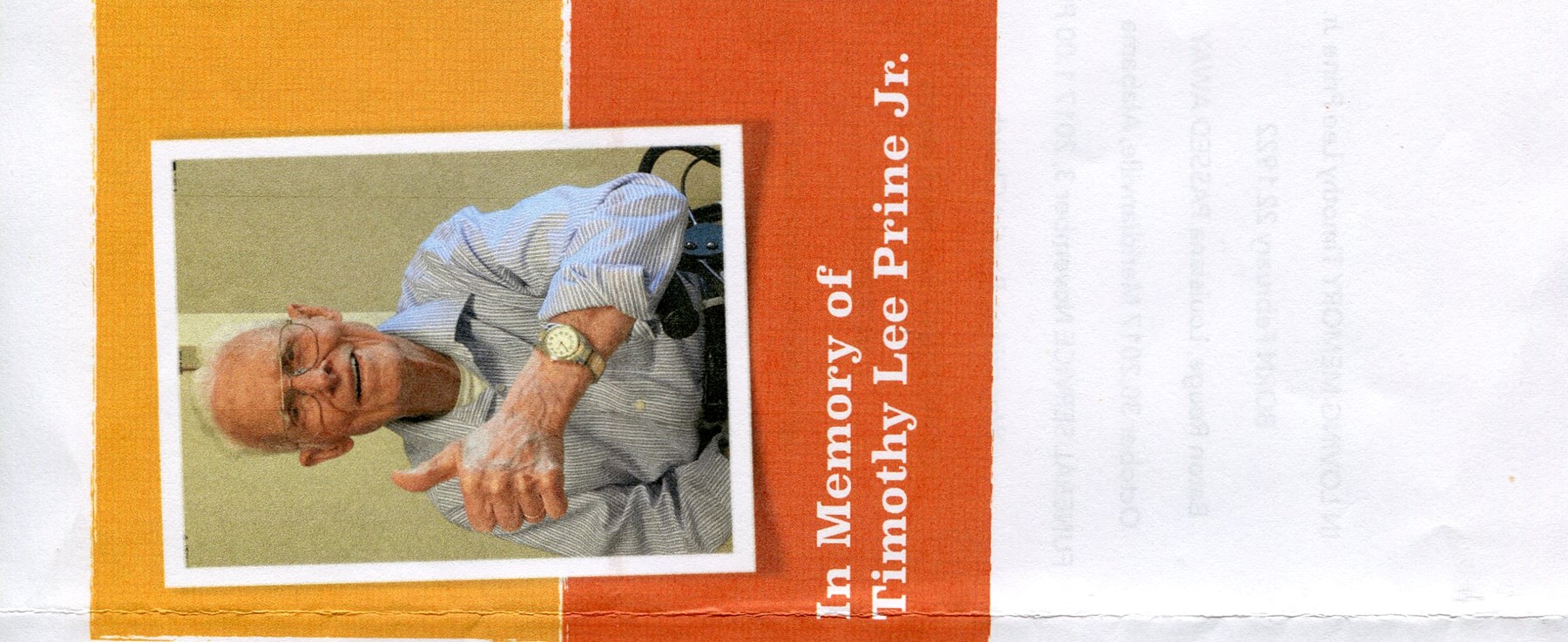 Obituary of Timothy Lee Prine, Jr.