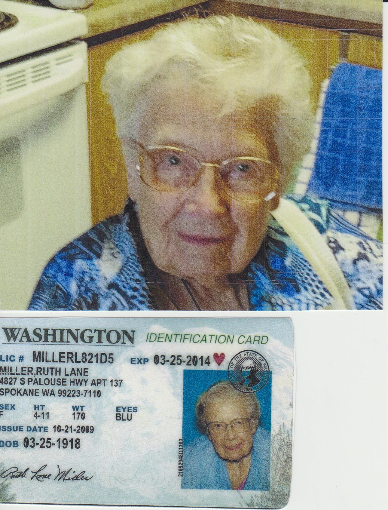 Obituario de Ruth Lane Miller