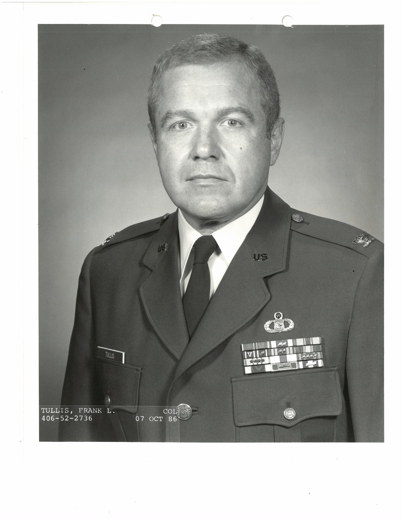 Obituary of Frank Loyd Tullis