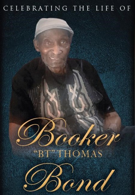 Obituary of Booker Thomas Bond