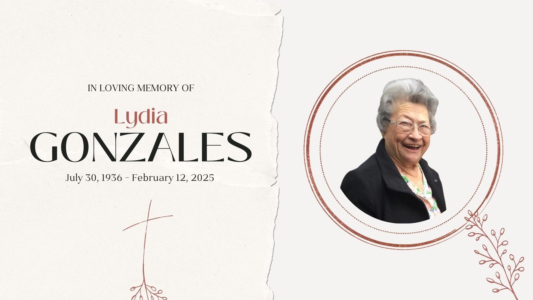Obituary of Lydia Gonzales