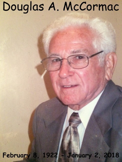 Obituary of Douglas Alexander McCormac