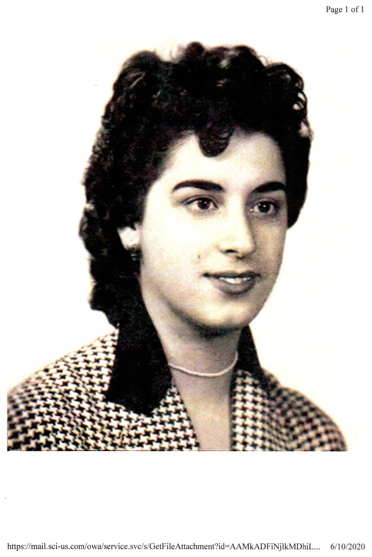 Obituary of Maria Vitoria Gomes