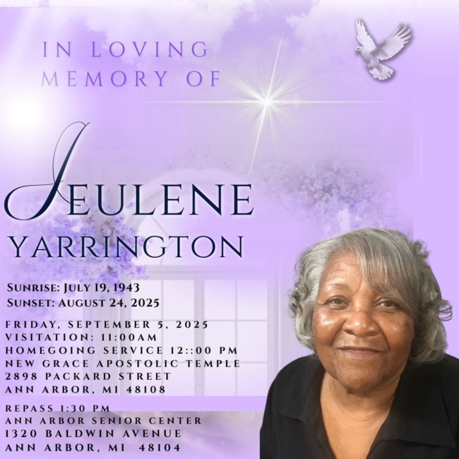 Obituary of Jeulene Yarrington
